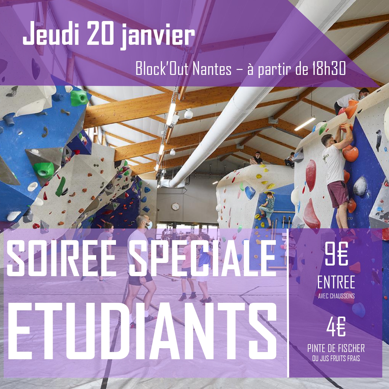 SOIREE ETUDIANTS JEUDI 20 JANVIER !